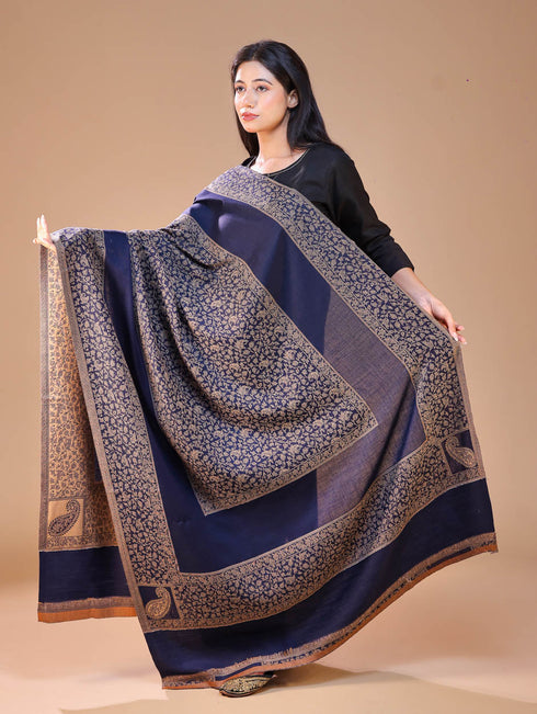 Women's Jamawar Wool Shawl